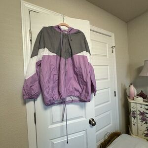 Purple and Grey Tracksuit Jacket | size 1X